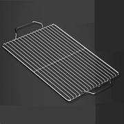 Stainless Steel 304 BBQ Grill Mesh Grate with Two Handles, Multiple Sizes