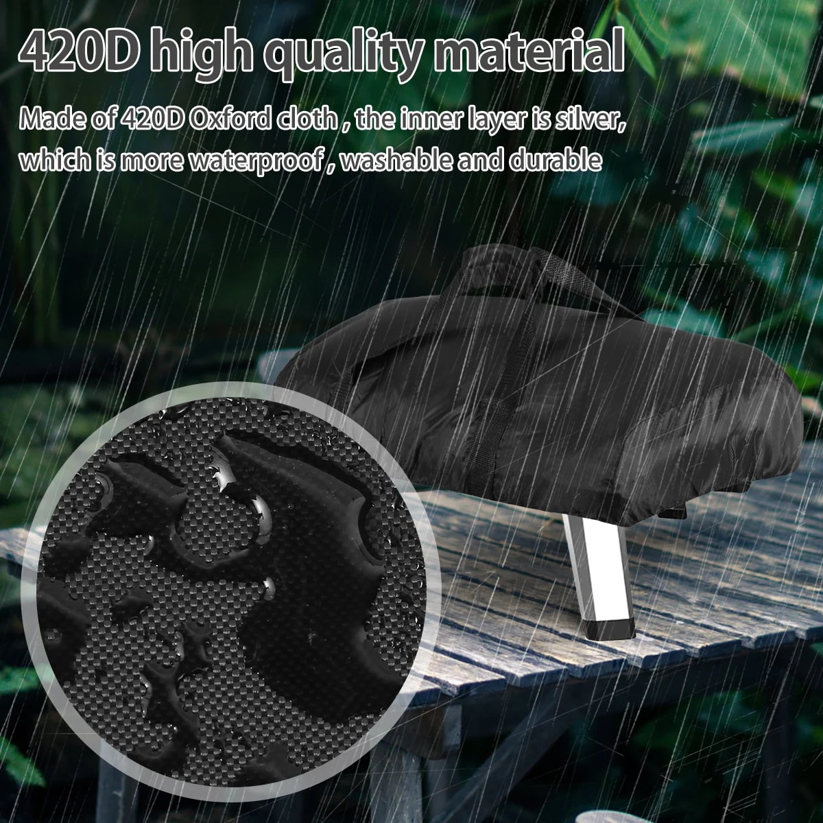 Pizza Oven Cover for Koda 12 & Koda 16, Black 420D Oxford Fabric