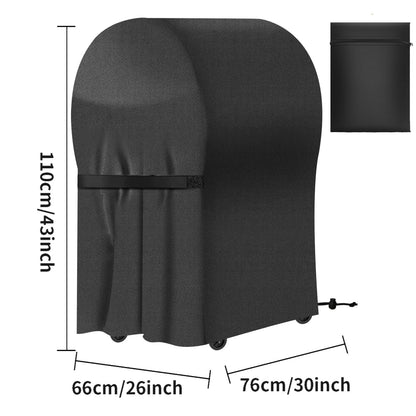 Outdoor BBQ Grill Cover, Waterproof Fabric, Large Gas or Charcoal Barbecue - B