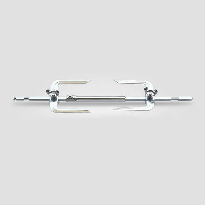 Adjustable Rotating Chicken Roasting Fork for Rotisserie Ovens, Metal, 31.9-39.3cm - 1 set Oven Rack