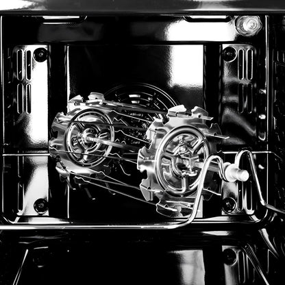 Stainless Steel Oven Grill Cage with 10 Skewers, 25cm Rotisserie Roaster