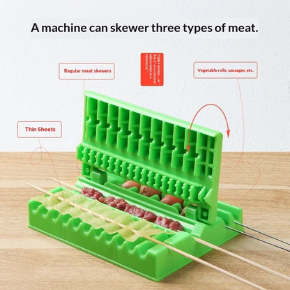 Multi-Functional Skewer Tool for Meat, Thin Sheets and Vegetable Rolls