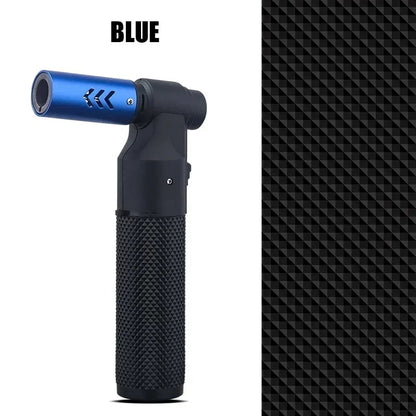 Honest Metal Butane Jet Lighter, Windproof Blue Flame, 141mm - Blue