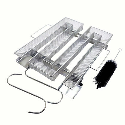 Stainless Steel Cold Smoke Generator for BBQ Grills and Smokers - MSet-D