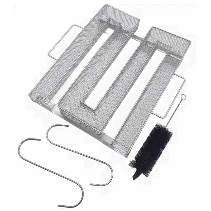 Stainless Steel Cold Smoke Generator for BBQ Grills and Smokers - MSet-B