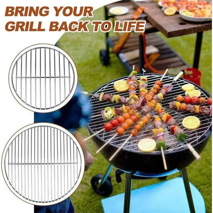 Replacement Grill Grates for Weber 14-inch Smokey Joe, Stainless Steel Kit