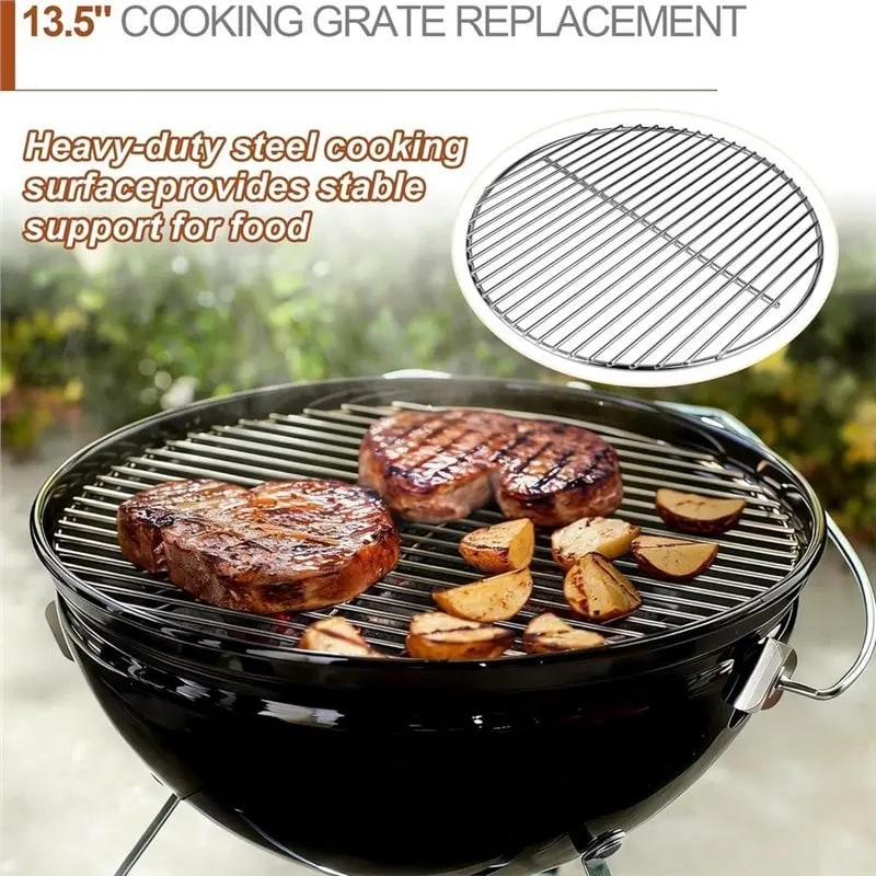 Replacement Grill Grates for Weber 14-inch Smokey Joe, Stainless Steel Kit