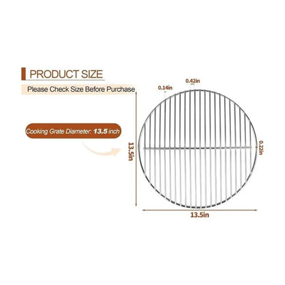 Replacement Grill Grates for Weber 14-inch Smokey Joe, Stainless Steel Kit