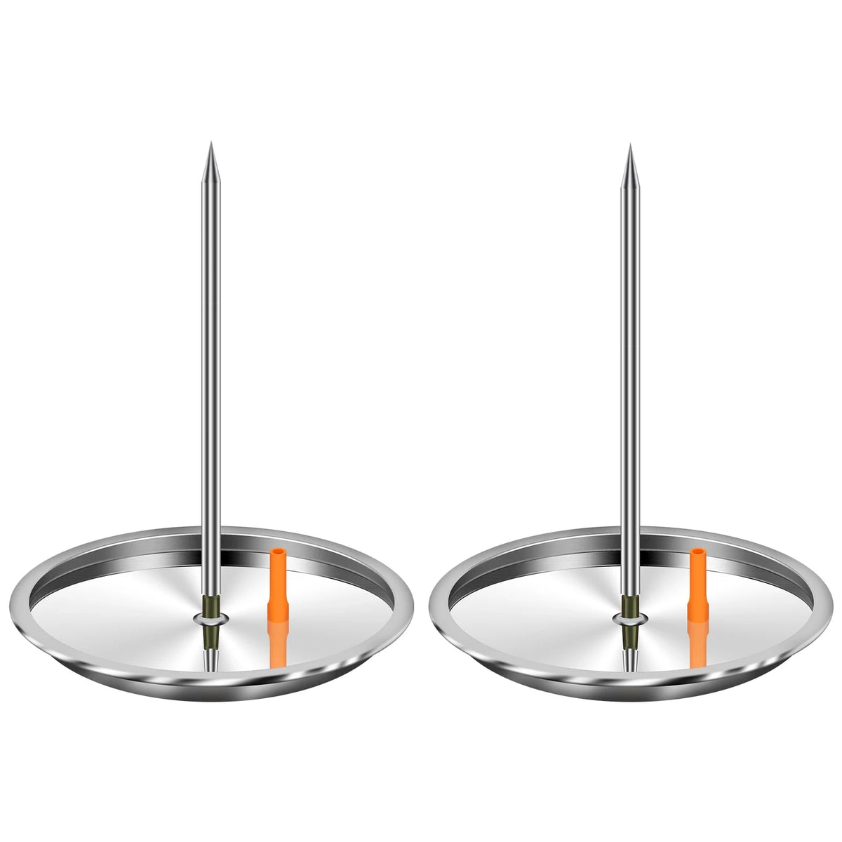 Vertical Grill Skewer Set, Metal Pastor Spit with 2 Plates, 20cm