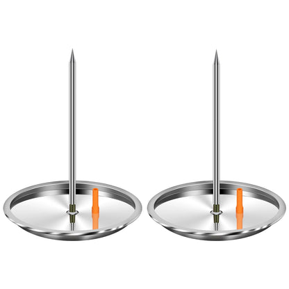 Vertical Grill Skewer Set, Metal Pastor Spit with 2 Plates, 20cm