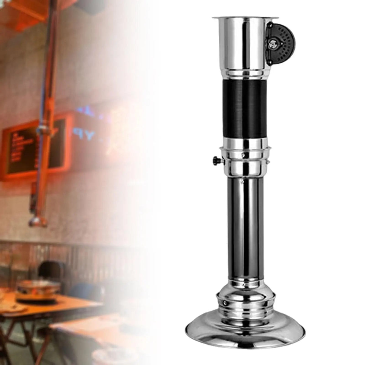 BBQ Smoke Exhaust Pipe with Fan and Air Control Valve, 70cm, Kesoto