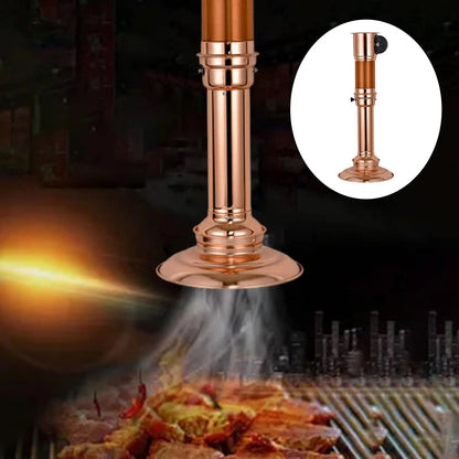 BBQ Smoke Exhaust Pipe with Fan and Air Control Valve, 70cm, Kesoto