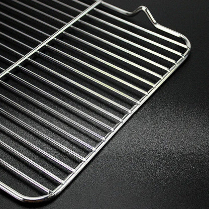 304 Stainless Steel BBQ Grill Grate with V Feet, Food Draining Mesh, Multiple Sizes