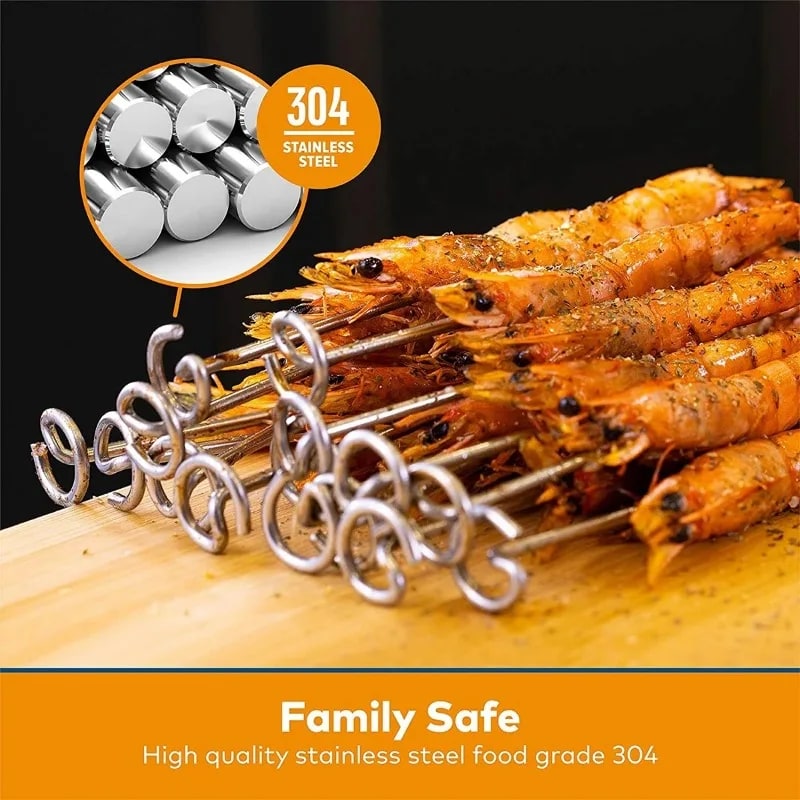 Vertical Air Fryer Skewer Rack, Stainless Steel, 6QT or 8QT