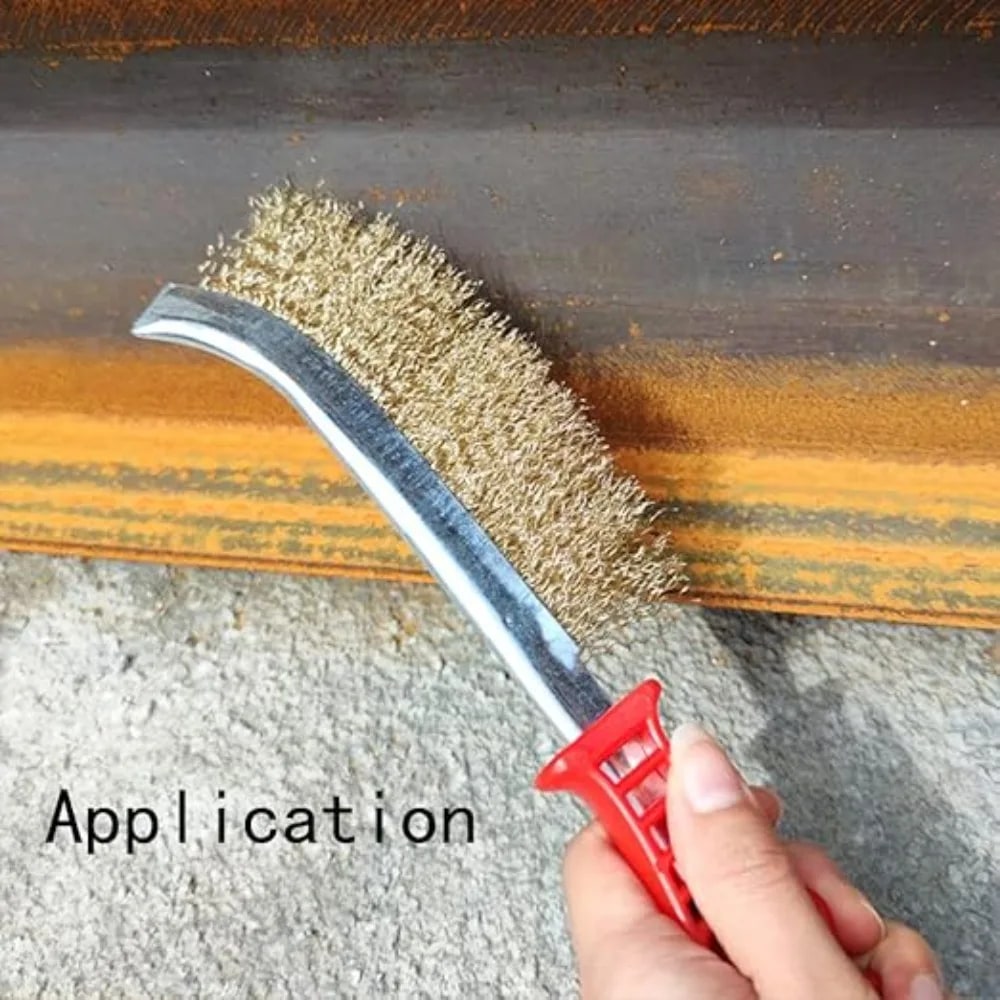Wire BBQ Grill Cleaning Brush, 230mm Silver Barbecue Scrubber
