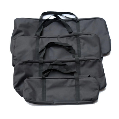 Black Oxford Cloth BBQ Grill Storage Bag, Waterproof Dustproof Cover with Zip