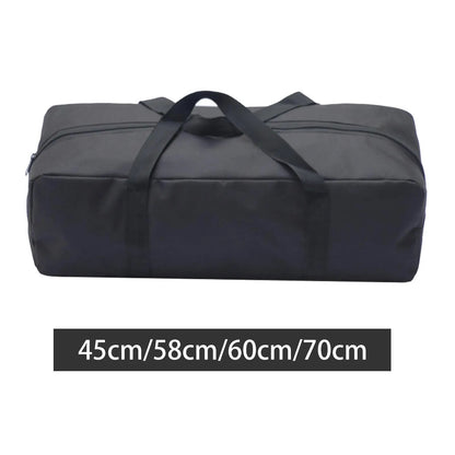 Black Oxford Cloth BBQ Grill Storage Bag, Waterproof Dustproof Cover with Zip