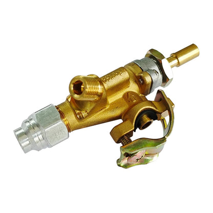 Brass Low-Pressure Gas Safety Valve for BBQ Grills, Solenoid Pilot, AI-FM010B