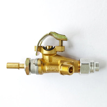 Brass Low-Pressure Gas Safety Valve for BBQ Grills, Solenoid Pilot, AI-FM010B