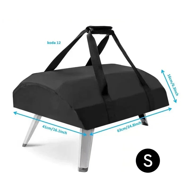 Pizza Oven Cover for Koda 12 and Koda 16, Black 210D Oxford Fabric - S