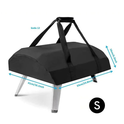 Pizza Oven Cover for Koda 12 and Koda 16, Black 210D Oxford Fabric - S