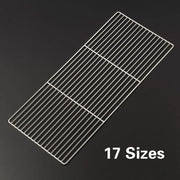 Metal BBQ Grill Rack Mesh Grate, 17 Sizes for Cooking, Baking and Barbecue