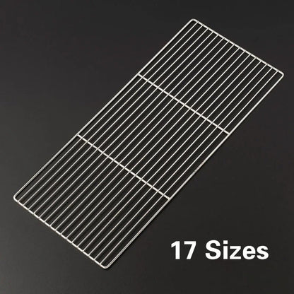 Metal BBQ Grill Rack Mesh Grate, 17 Sizes for Cooking, Baking and Barbecue