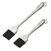 Stainless Steel BBQ Basting Brush, Long or Short Pastry Brush