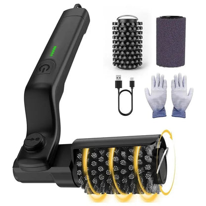 Electric Rotary BBQ Grill Brush, 3-Speed, Stainless Steel Brush Head, 2600mAh