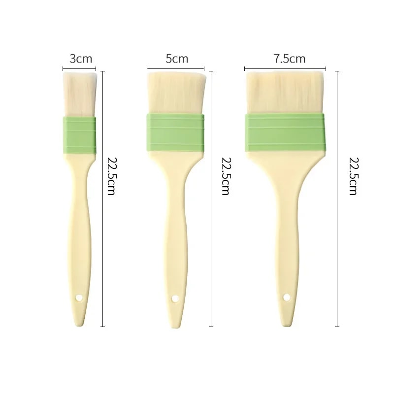 Plastic Basting Brush for BBQ, Baking and Pastry, 3 Sizes