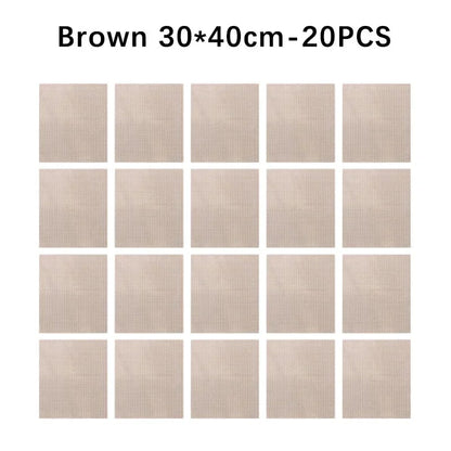 PTFE Fibreglass BBQ Grill Mat, Non-Stick Mesh Liner, 30 x 40cm, 36 x 42cm or 40cm Round - Quadrate C-20PCS