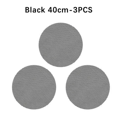 PTFE Fibreglass BBQ Grill Mat, Non-Stick Mesh Liner, 30 x 40cm, 36 x 42cm or 40cm Round - Round A-3PCS