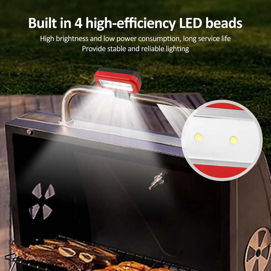 Adjustable Brightness LED Grill Light with Strap, 30%, 50% and 100% Settings