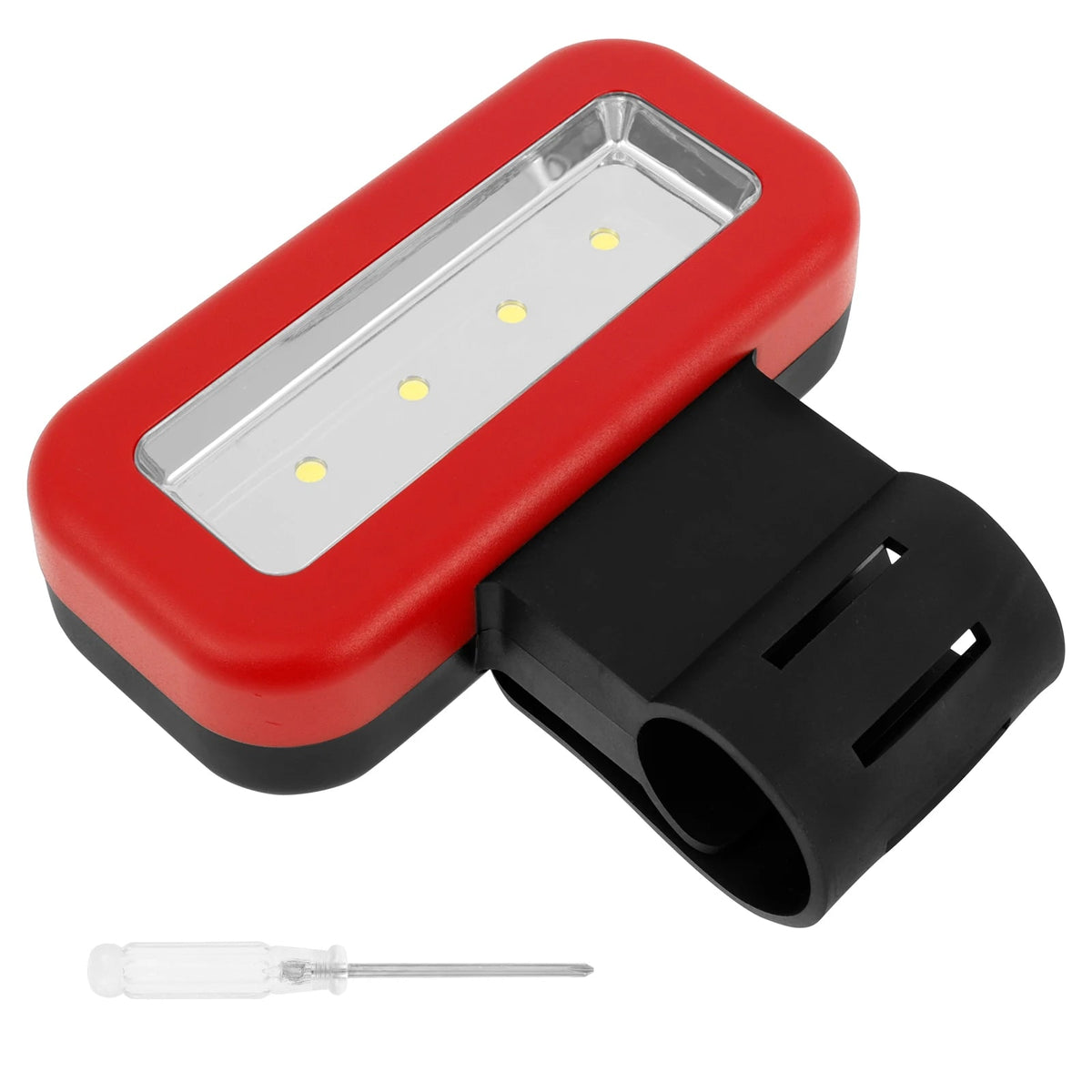 Adjustable Brightness LED Grill Light with Strap, 30%, 50% and 100% Settings - red