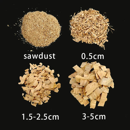 500g Natural Wood Chips, Pellets or Sawdust for Cold Smoke Generators and Smoking Boxes