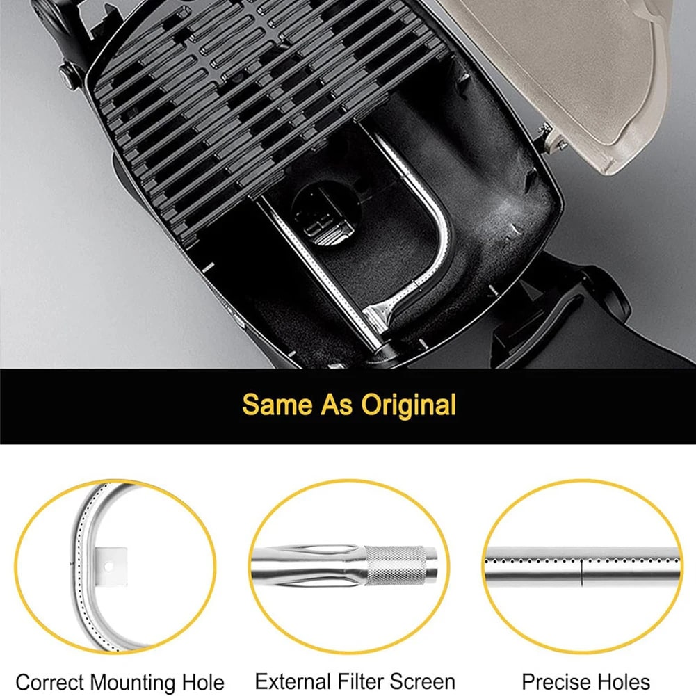 Replacement Grill Burner Tube for Weber Q100, Q120, Q1000 and Q1200