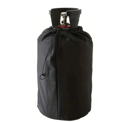 Black Oxford Cloth Propane Gas Bottle Cover, Waterproof Outdoor Tank Cover