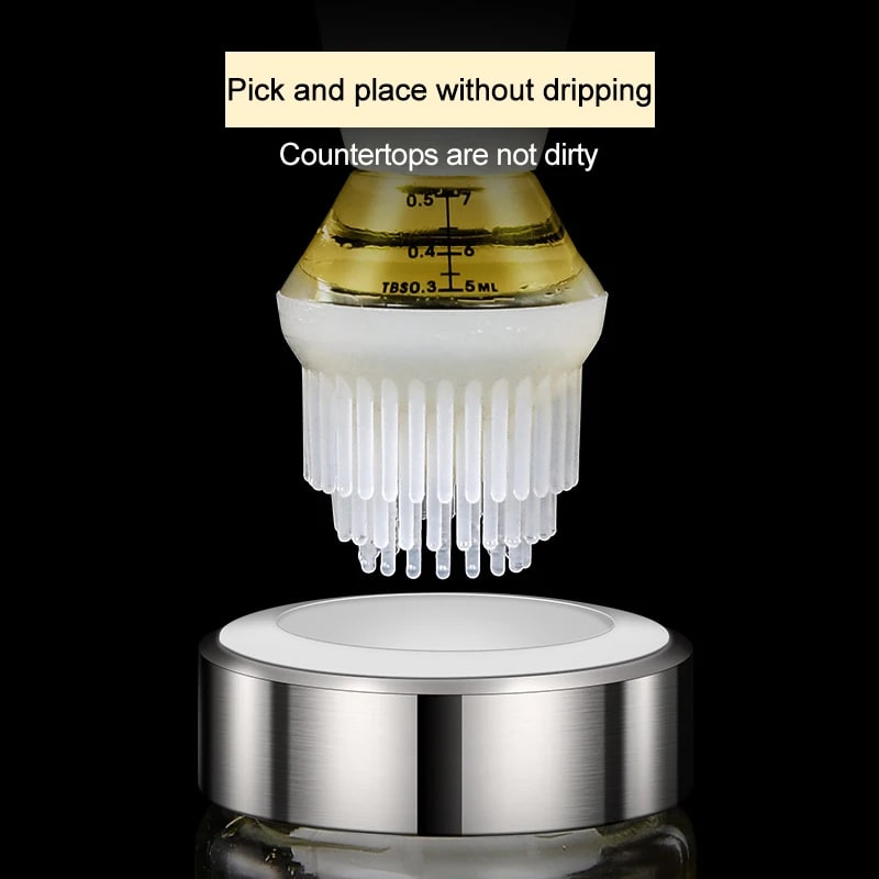 Silicone Oil Brush Dispenser for Barbecue, Baking and Pancakes, 135ml or 150ml