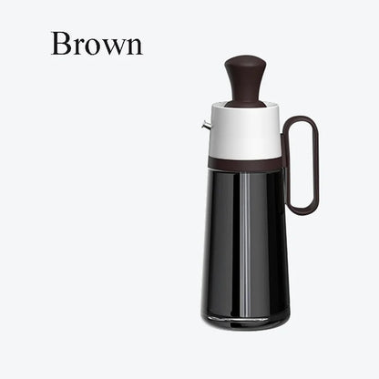 Silicone Oil Brush Dispenser for Barbecue, Baking and Pancakes, 135ml or 150ml - 550ML Brown