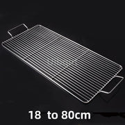Metal BBQ Grill Grate with Two Handles, Multiple Sizes