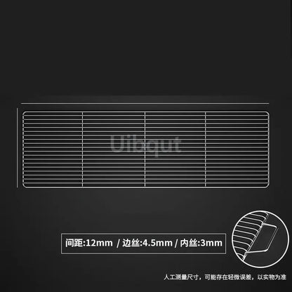 Metal BBQ Grill Grate with Two Handles, Multiple Sizes