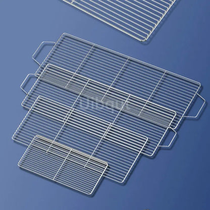 Metal BBQ Grill Grate with Two Handles, Multiple Sizes