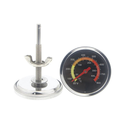 Stainless Steel BBQ Thermometer, 10-400°C Dial with 7.3cm Probe