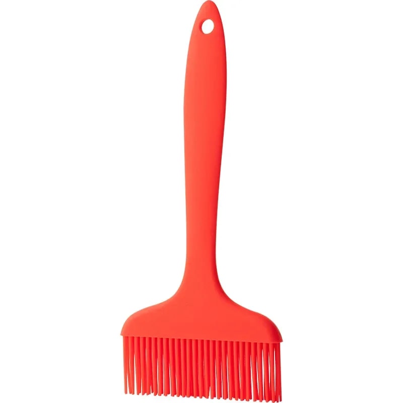 Rubber BBQ Basting Brush, 20.3cm, 9.3cm Head, Multiple Pack Options - 1Pc Red