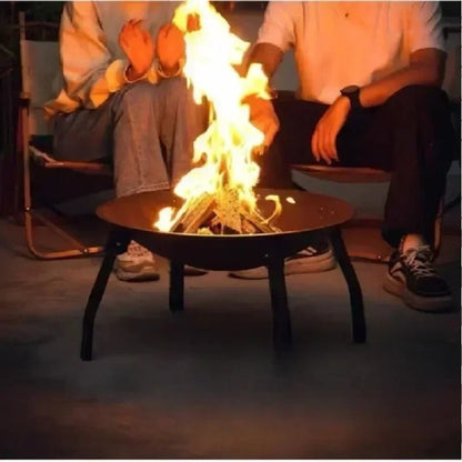 Multifunctional Folding Fire Pit Grill, High-Strength Steel, 28 x 45 x 55 cm