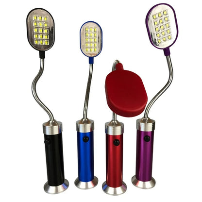 Magnetic LED BBQ Grill Light, 360° Adjustable Flexible Neck, 28.5cm, Black, Purple or Blue - black1