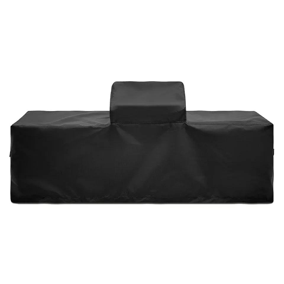 Custom-Size L-Shaped Outdoor Kitchen Cover, Waterproof Polyester BBQ Cover