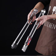 45cm Stainless Steel BBQ Tongs for Grilling and Outdoor Cooking
