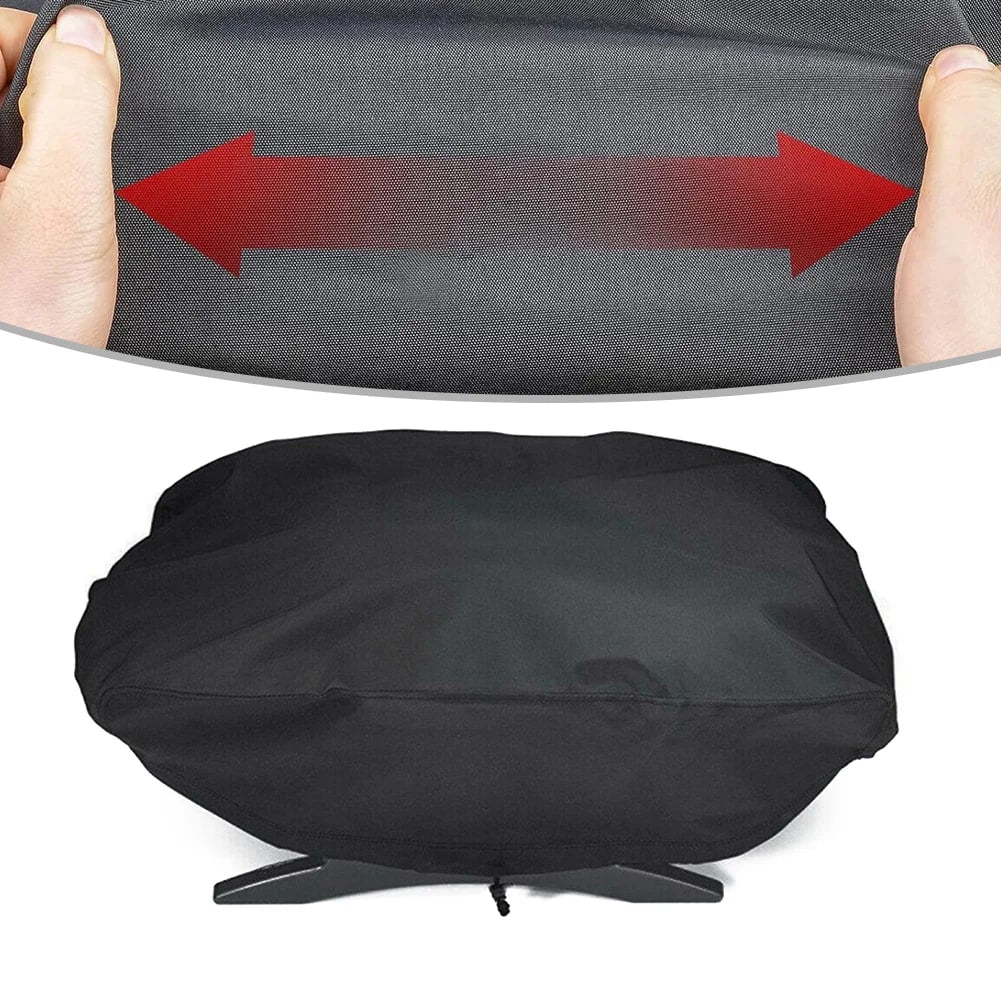 Waterproof BBQ Grill Cover for Weber Q1000, Q2000 and Q200 Series Portable Grills