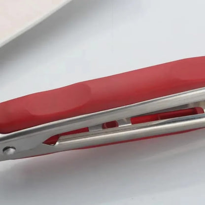 Stainless Steel Kitchen Tongs with Red Handle, 22cm, 28cm or 34cm